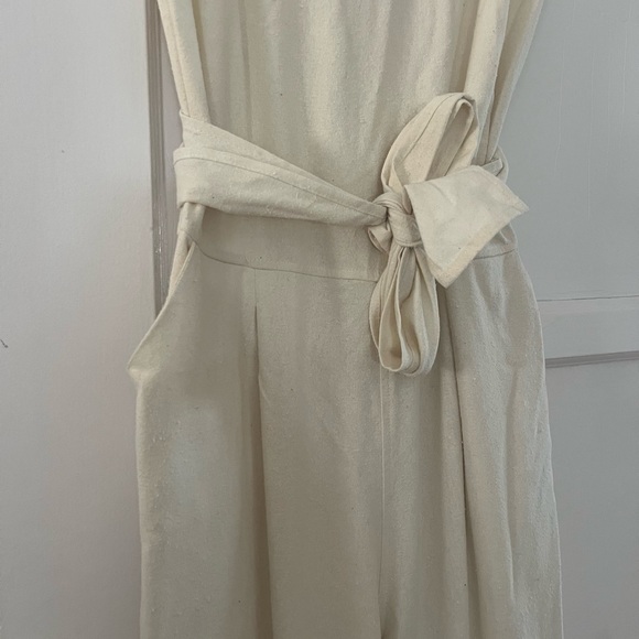 Ozma Raw Silk Jumpsuit - ivory - Picture 2 of 13